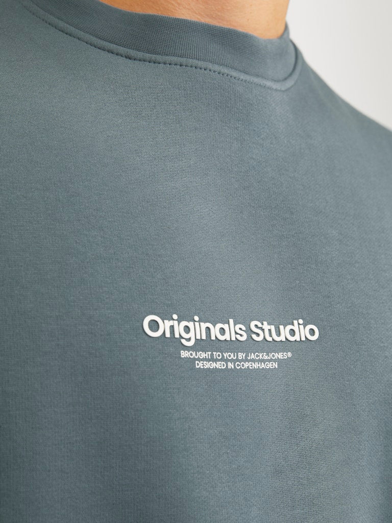 SWEATSHIRTS - Ensfarvet Sweatshirt Med Logo - - Hr Ravn