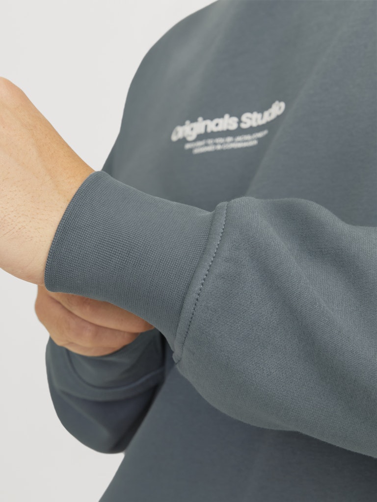 SWEATSHIRTS - Ensfarvet Sweatshirt Med Logo - - Hr Ravn