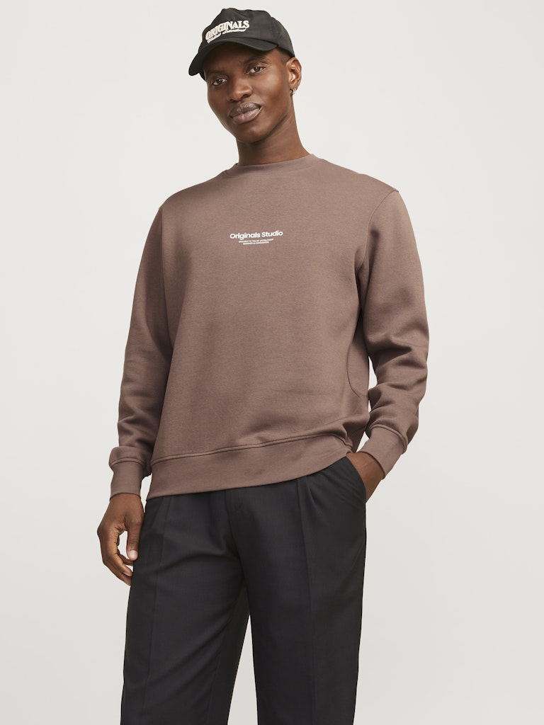 SWEATSHIRTS - Ensfarvet Sweatshirt Med Logo - - Hr Ravn