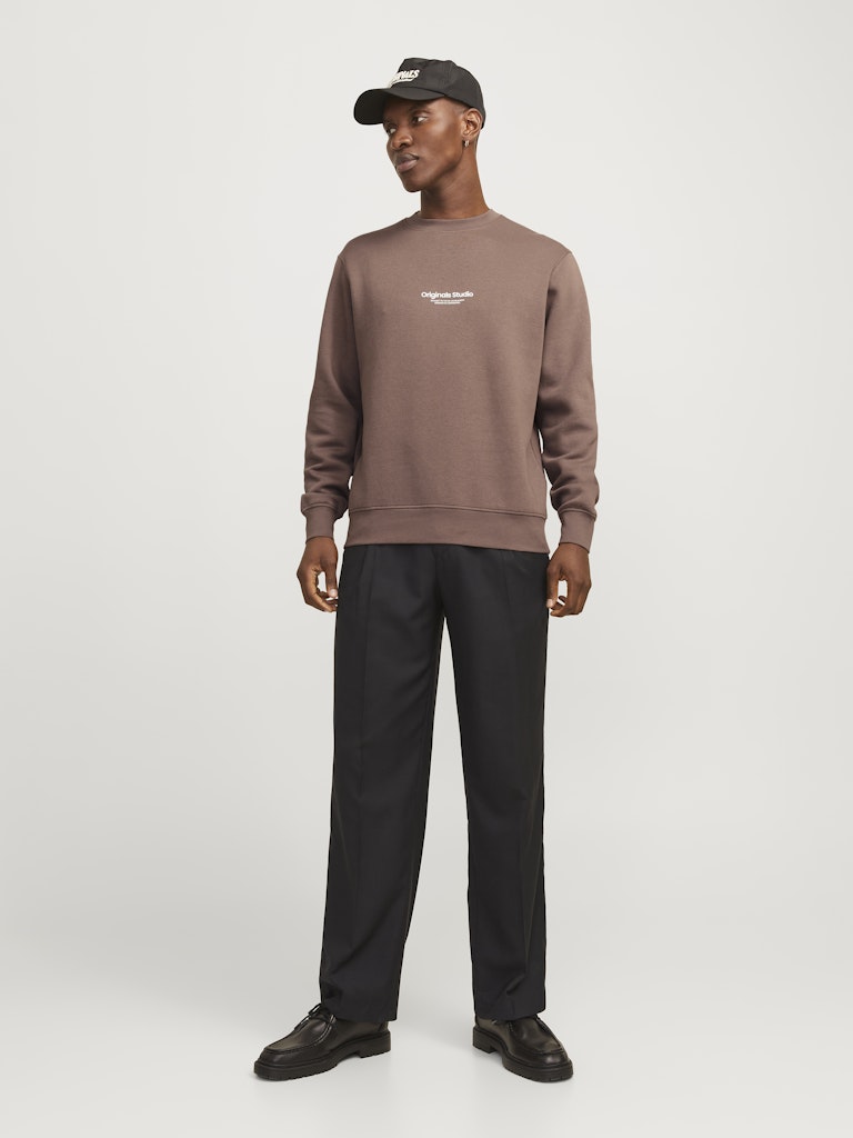 SWEATSHIRTS - Ensfarvet Sweatshirt Med Logo - - Hr Ravn