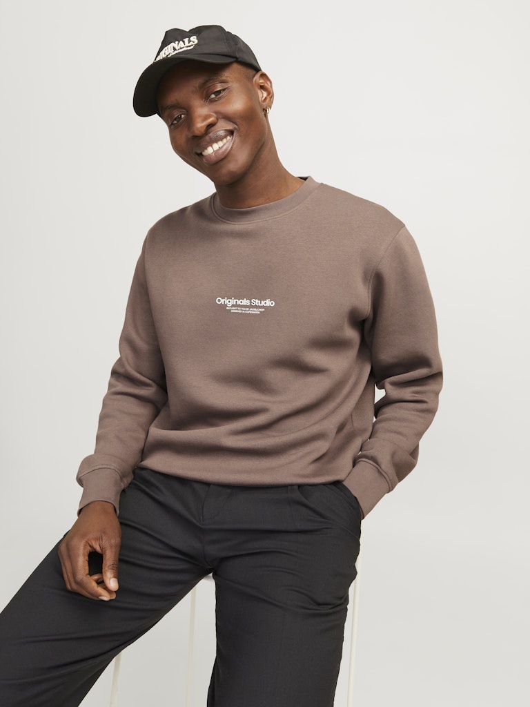 SWEATSHIRTS - Ensfarvet Sweatshirt Med Logo - - Hr Ravn