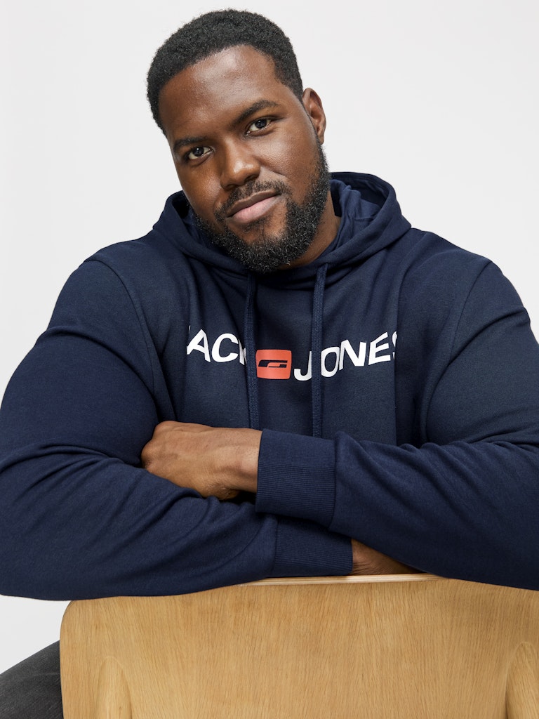 SWEATSHIRTS - Jjecorp Old Logo Sweat Hood Noos PLS - - Hr Ravn