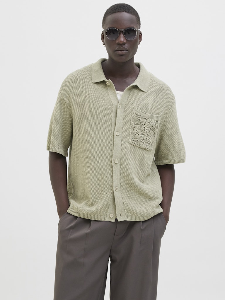 JPRSUMMER POCKET CROCHET POLO STYD SS25