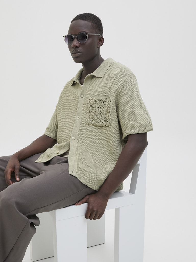 JPRSUMMER POCKET CROCHET POLO STYD SS25