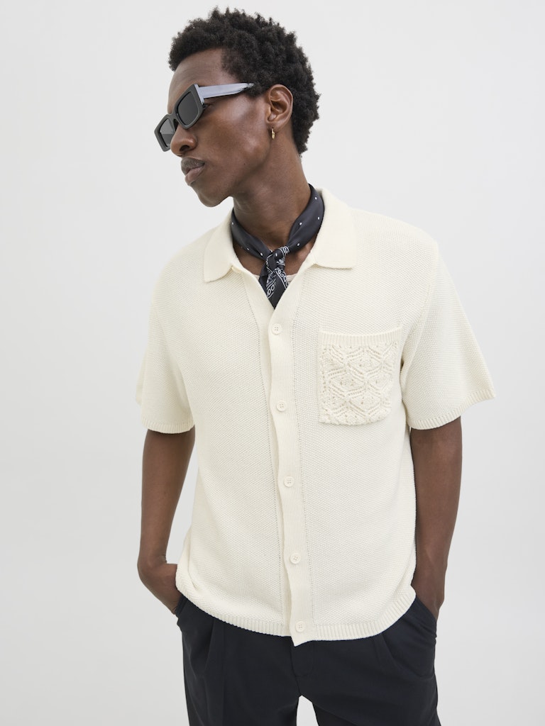 JPRSUMMER POCKET CROCHET POLO STYD SS25