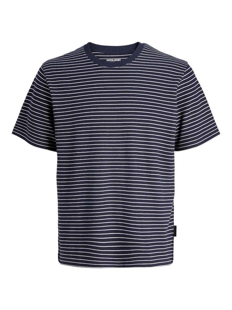JJEDOVER STRIPED TEE SS CREW NECK SN
