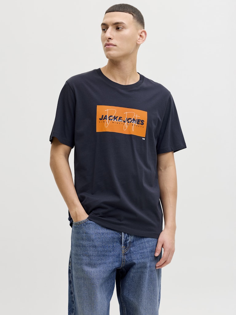 T-SHIRTS - JJCOLE PRINT TEE SS CREW NECK LN - - Hr Ravn
