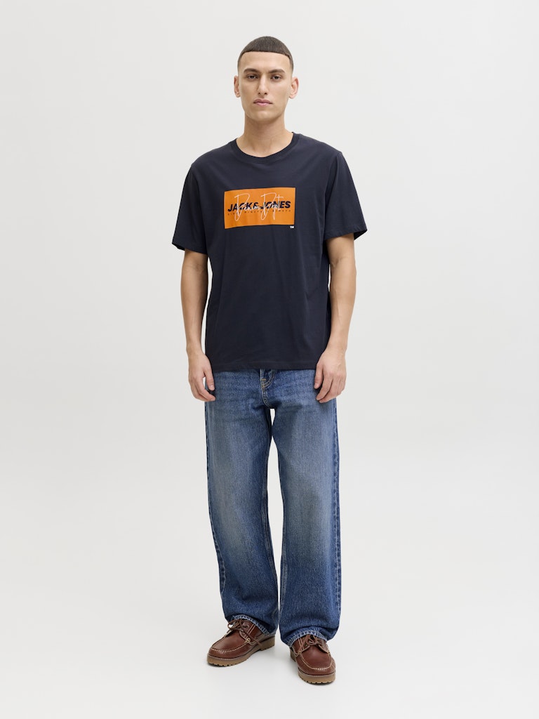 T-SHIRTS - JJCOLE PRINT TEE SS CREW NECK LN - - Hr Ravn