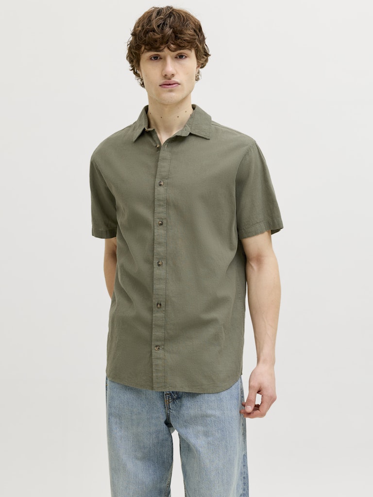 Jjesummer Linen Blend Shirt S/S
