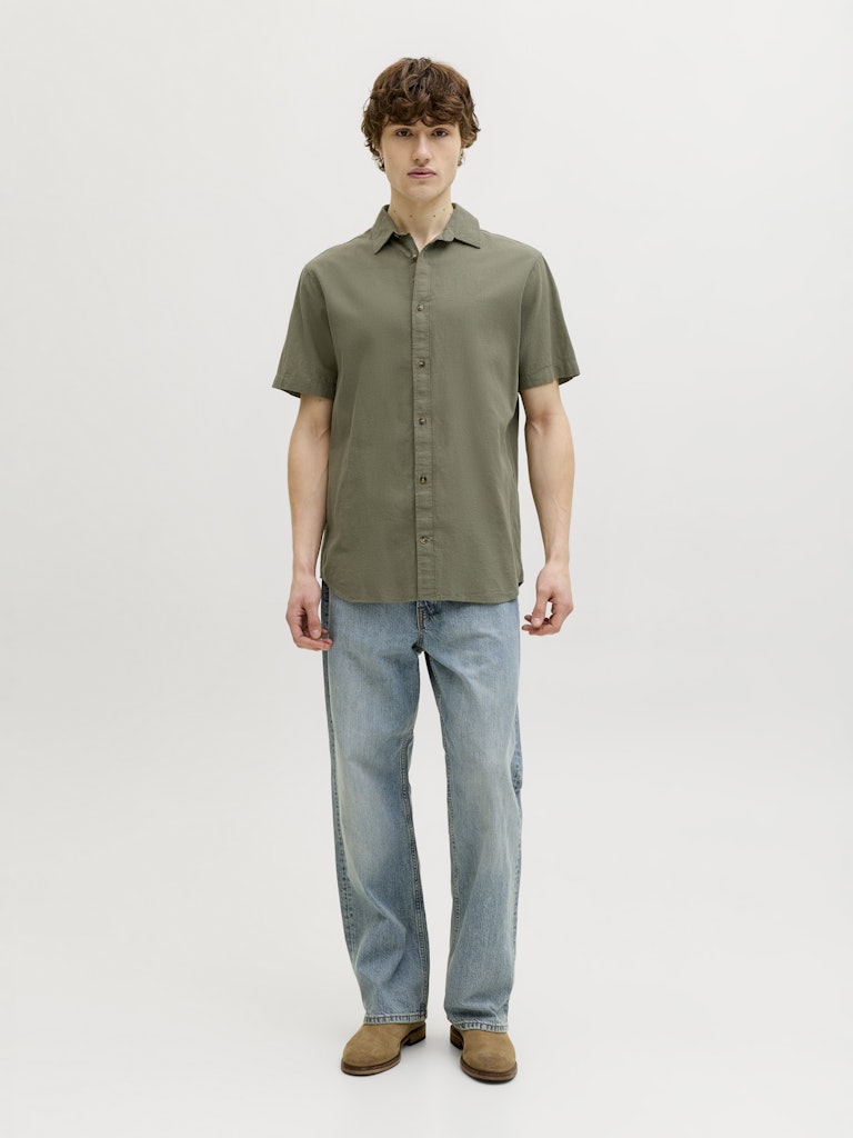 Jjesummer Linen Blend Shirt S/S