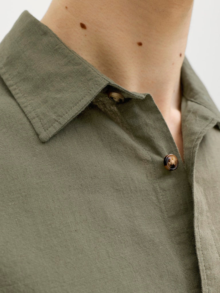 Jjesummer Linen Blend Shirt S/S