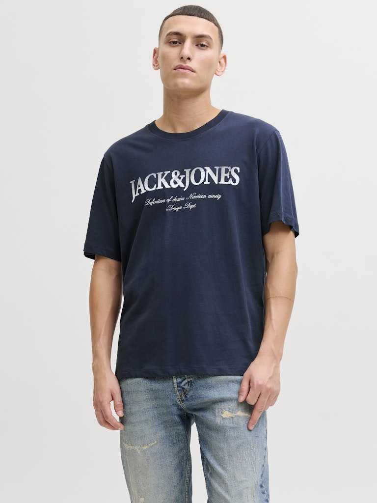 JJDEVIN DAYTONA PRINT TEE SS CREW LN