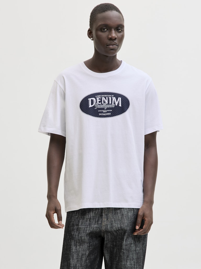 T-SHIRTS - JJEDOVER DENIM TEE SS O-NECK SN - - Hr Ravn