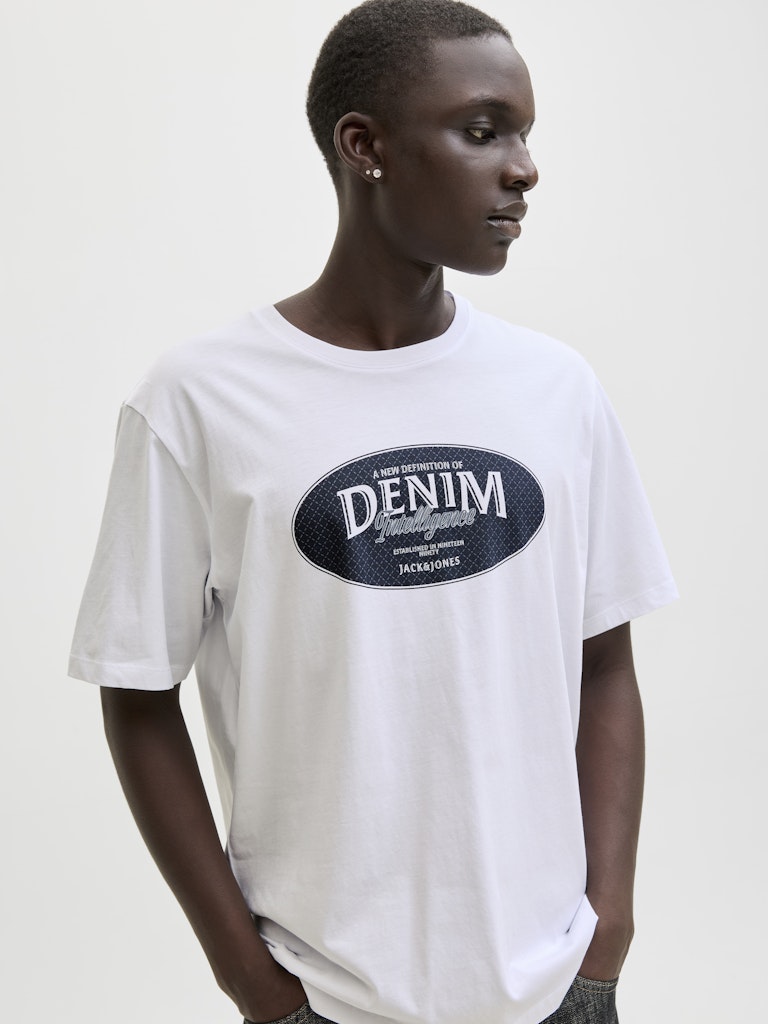 T-SHIRTS - JJEDOVER DENIM TEE SS O-NECK SN - - Hr Ravn
