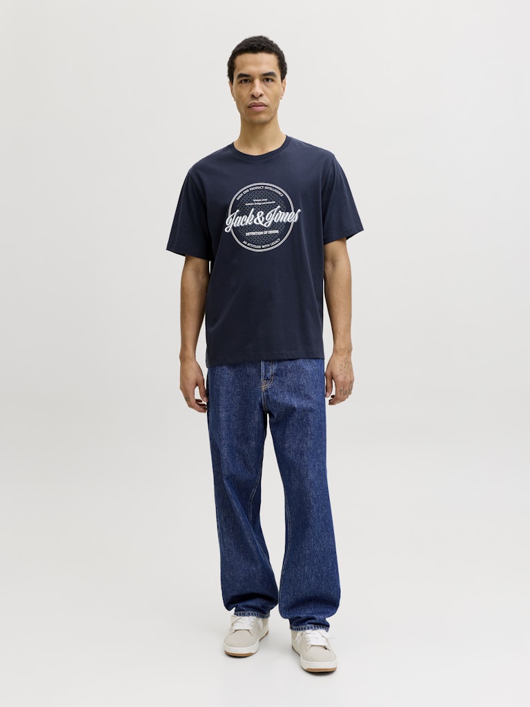 T-SHIRTS - JJEDOVER DENIM TEE SS O-NECK SN - - Hr Ravn