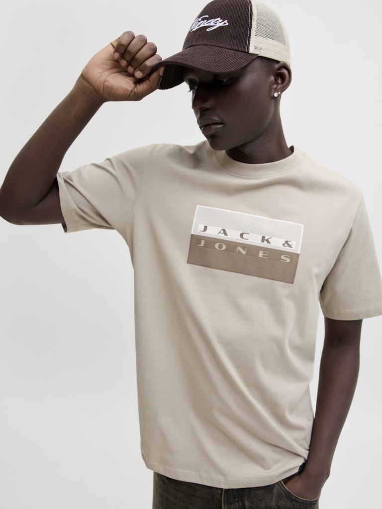 JCOFUSION DOTS PRINT TEE SS CREW SN