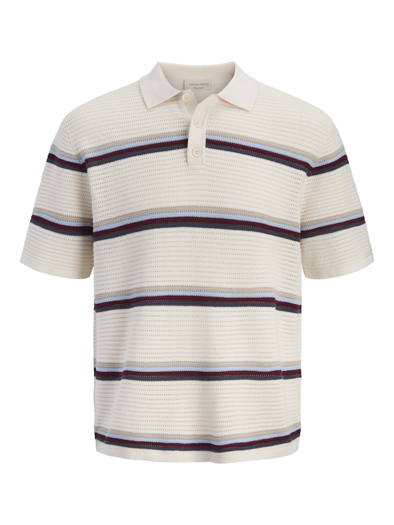 POLO SHIRTS - JORMAINE KNIT STRIPE POLO SN - - Hr Ravn