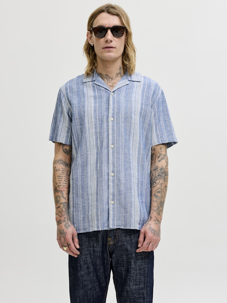 Jprblusummer Lin. Blend Dobby SS Shirt