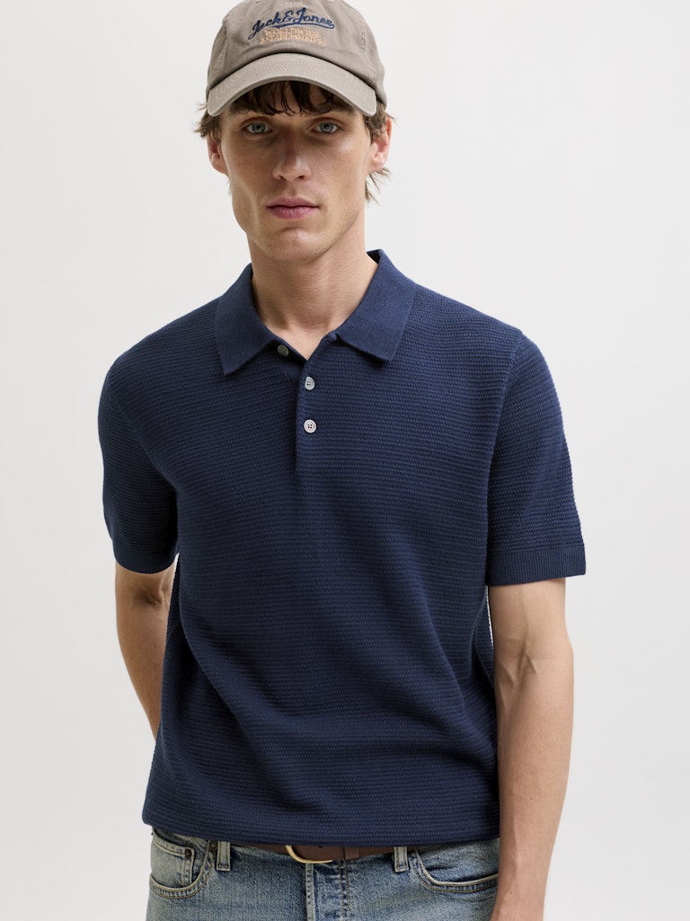 POLO SHIRTS - JPRBLURILEY KNIT POLO SS SN - - Hr Ravn