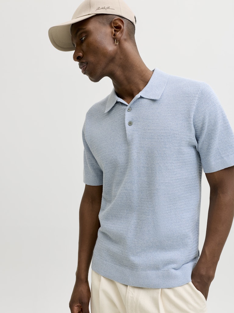POLO SHIRTS - JPRBLURILEY KNIT POLO SS SN - - Hr Ravn