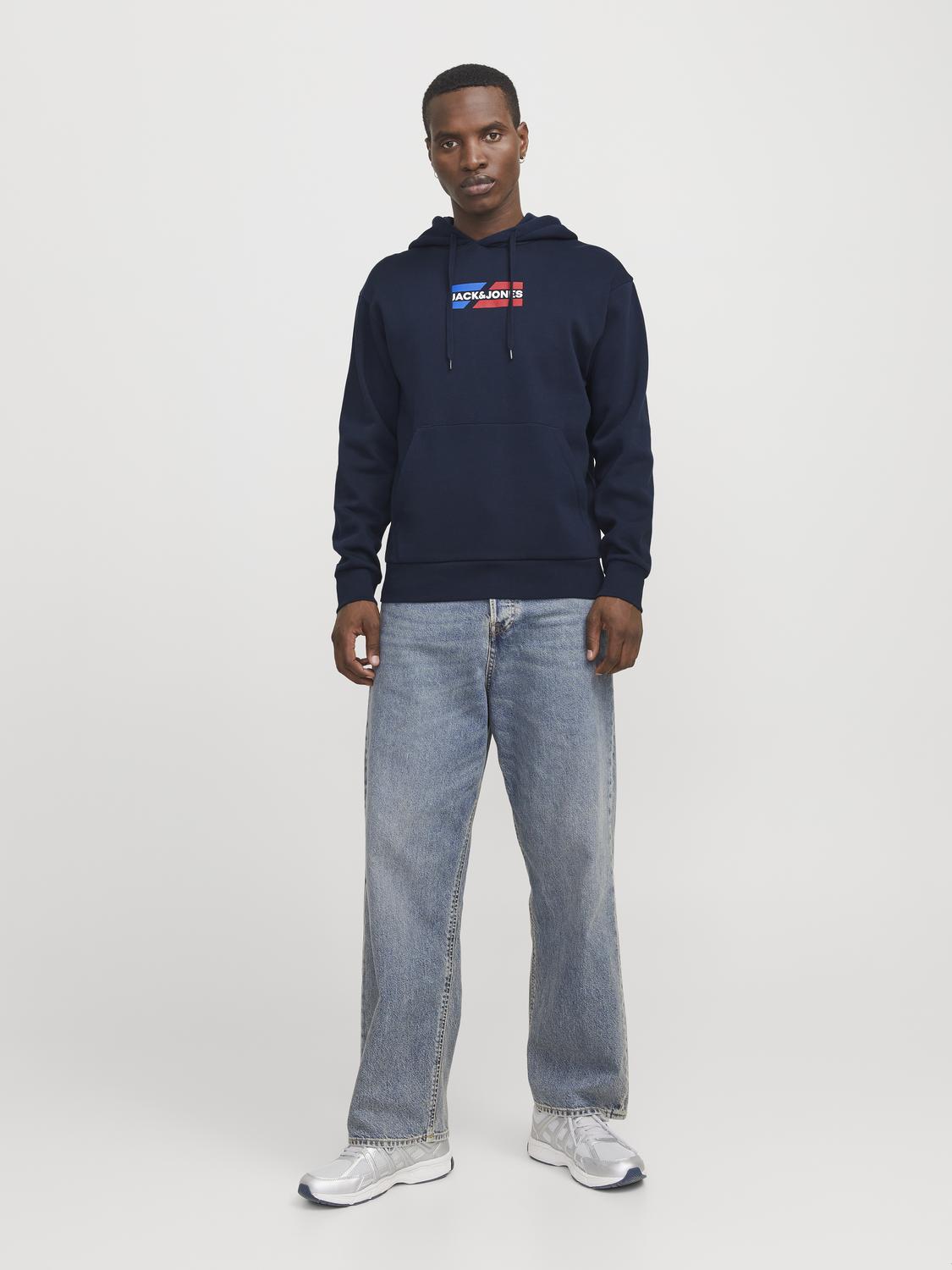 Sweatshirts - Jjcorp Graphic Sweat Hood Ln - - Hr Ravn