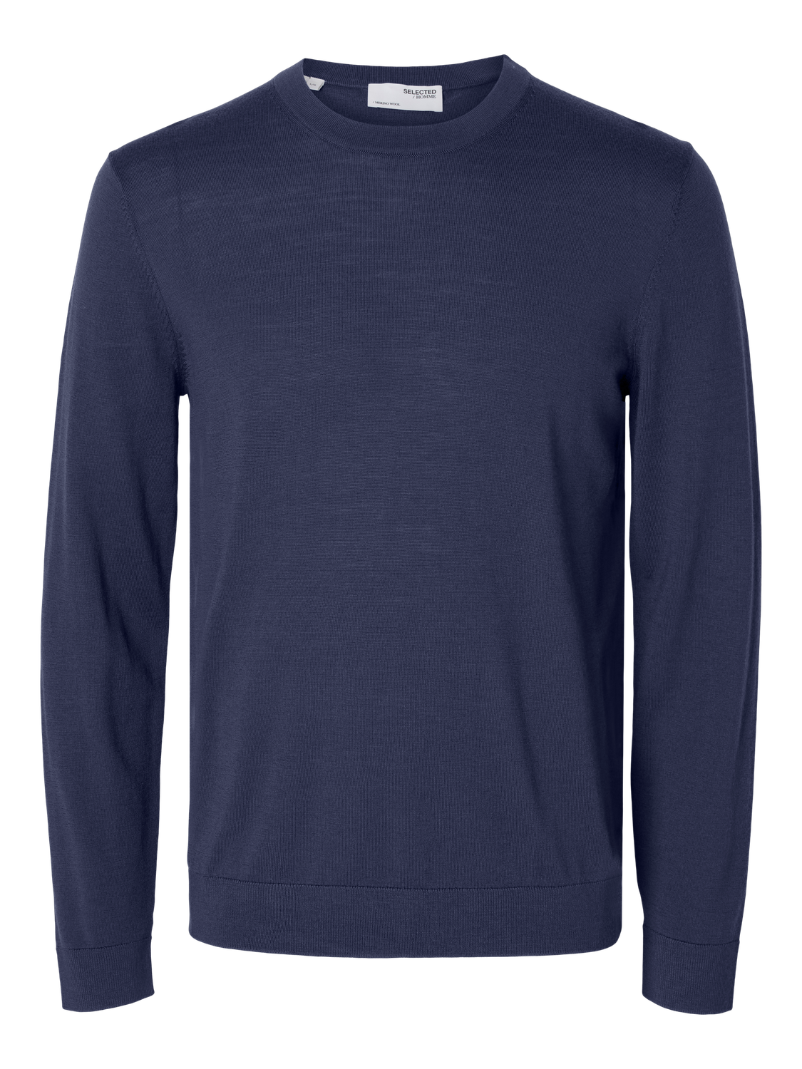 Slhtray Ls Knit Merino Crew Neck Noos