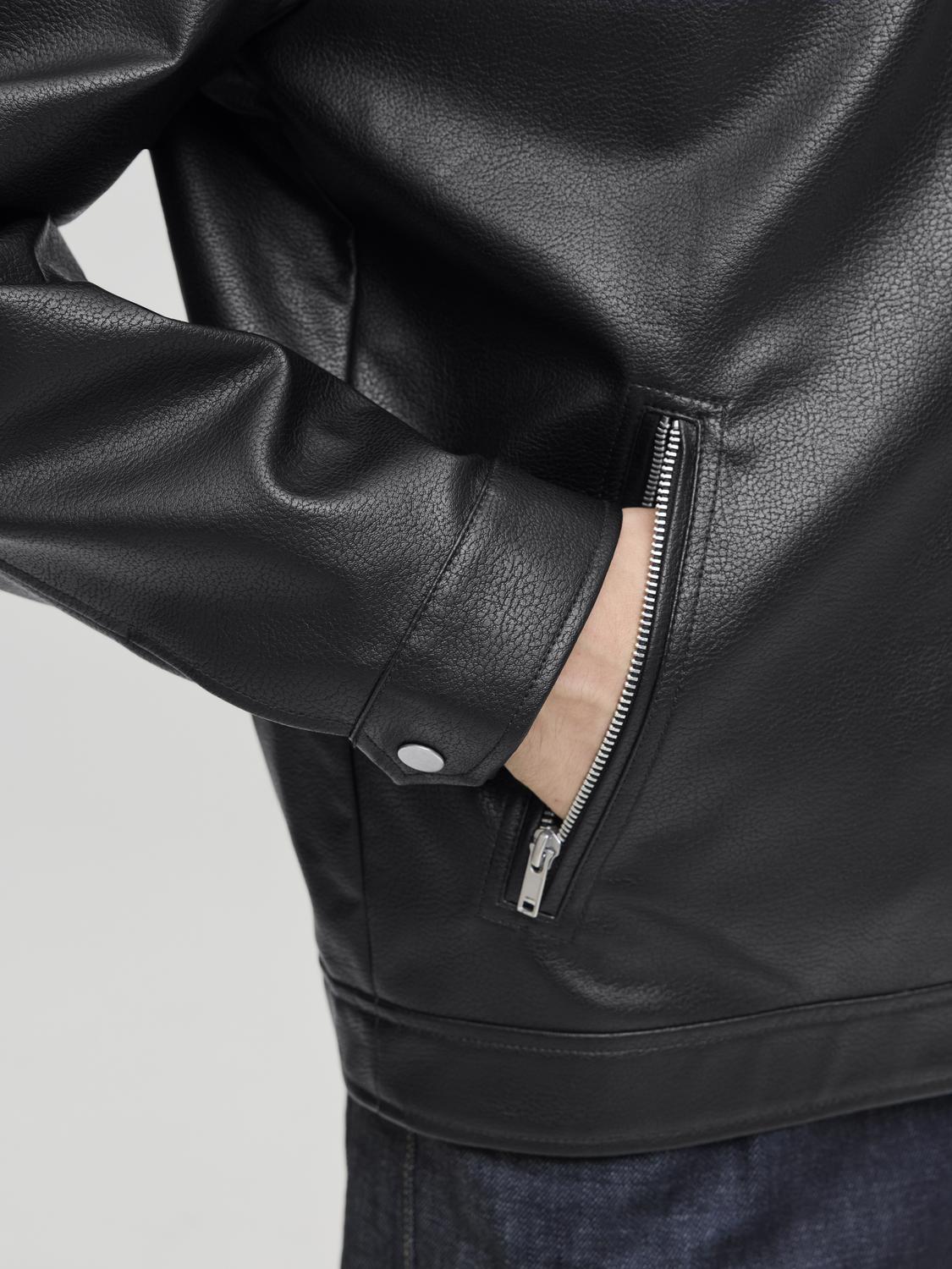 OVERTØJ - Jjecasablanca Pu Jacket Noos - - Hr Ravn