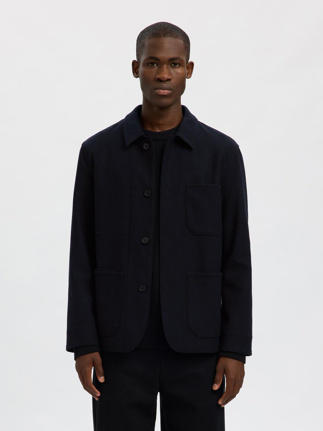 Blazers - Slh-Landon Wool Blend Hybrid Blazer Noos - - Hr Ravn