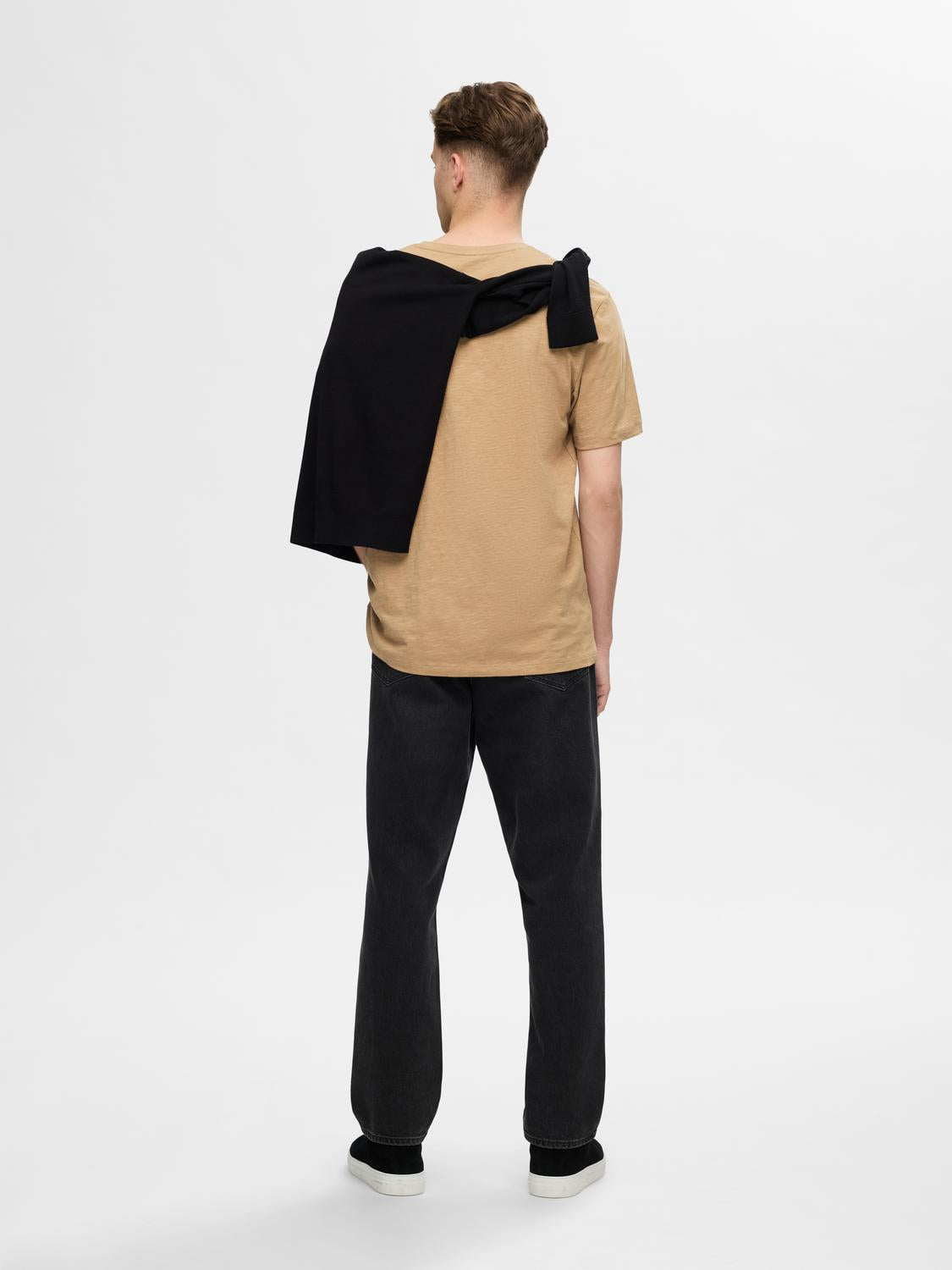 T-SHIRTS - Slhaspen Slub Ss O-Neck Tee Noos - - Hr Ravn