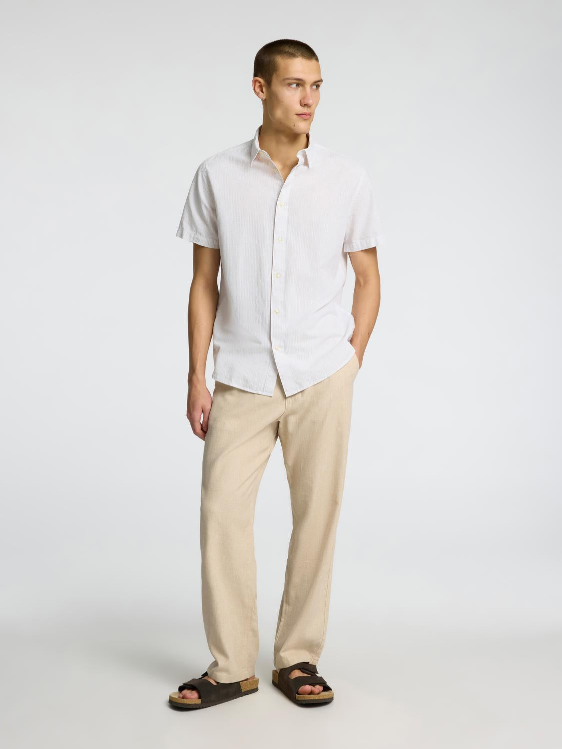 Slh220-Loose Brody Linen Bld Pant Noos