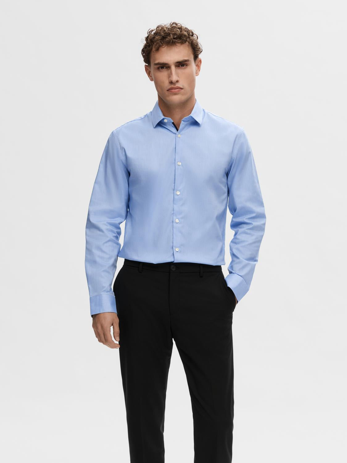 Slhslimnew-Mark Shirt Ls Noos
