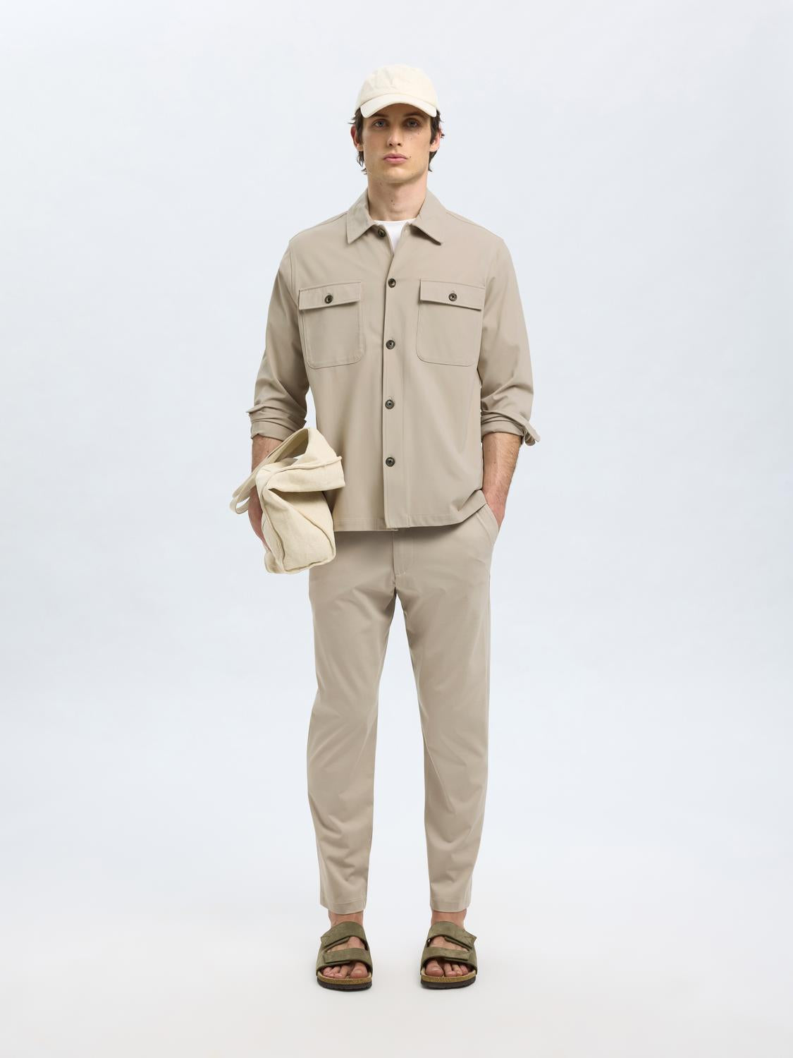 Shirts - Slhreg Lorent Bi-Stretch Overshirt Noos - - Hr Ravn