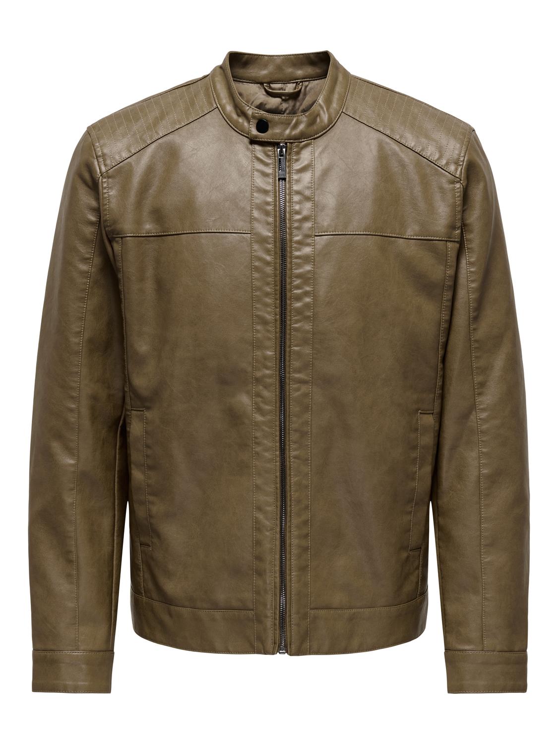 Onsmike Pu Racer Jacket Otw Noos