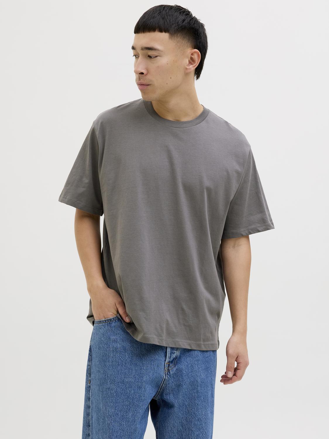 T-shirts - Jjhugo Loose Tee Ss Crew Neck 5Pk Mp - - Hr Ravn