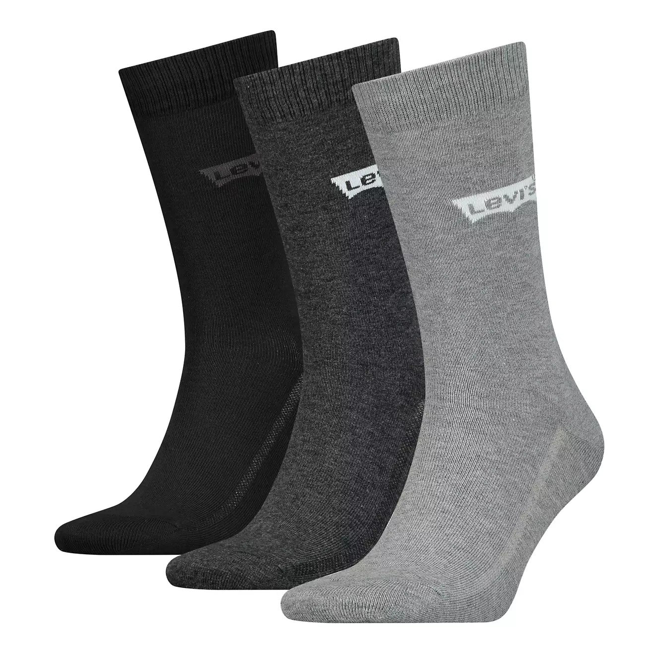 STRØMPER - Levis Regular Cut Logo 3-Pack Sock - - Hr Ravn