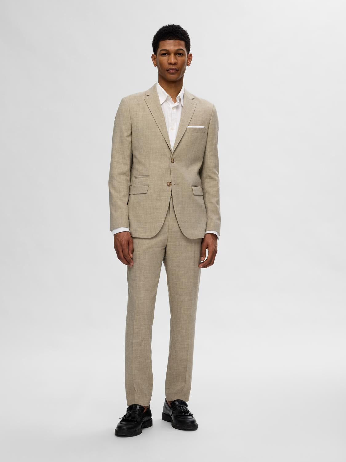 BLAZER - Slhslim-Oasis Linen Blz Noos - - Hr Ravn