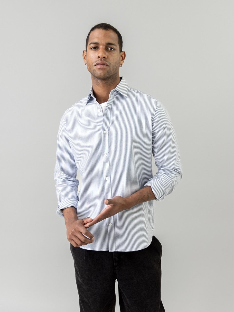 LANGE SKJORTER - MMGMarco Oxford Stripe Shirt - - Hr Ravn