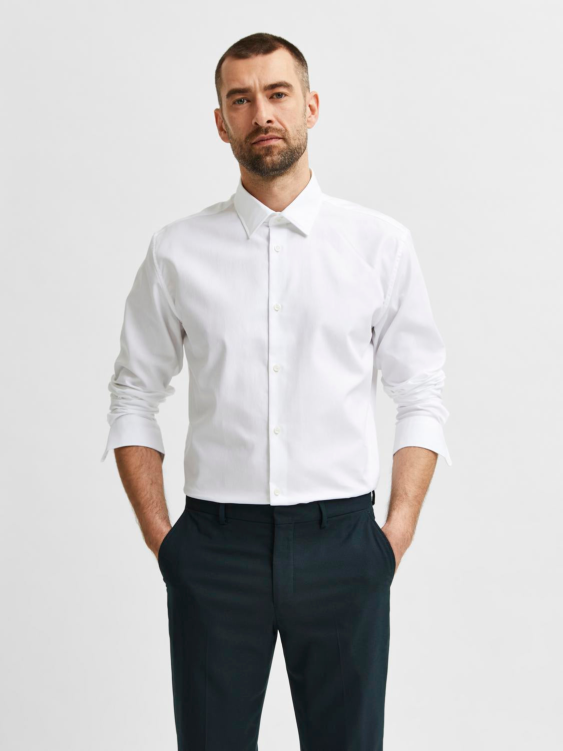 Slhregethan Shirt Ls Classic Noos