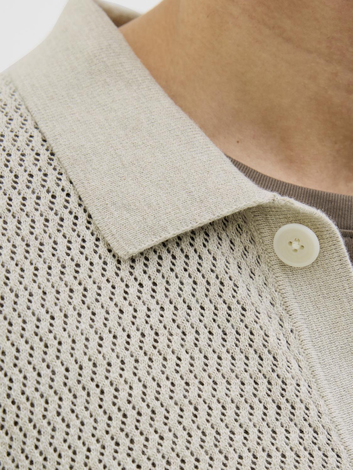 Cardigans - Jprblaarto Knit Polo Ss Ln - - Hr Ravn