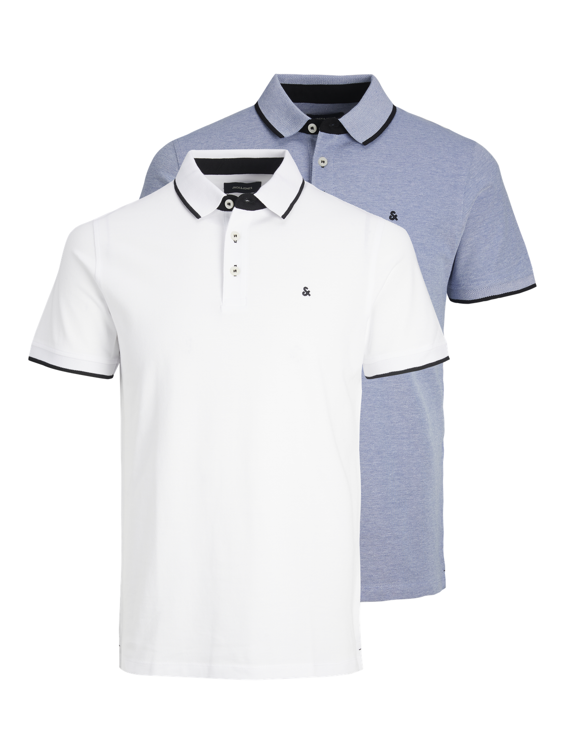Polo Shirts - Jjepaulos Polo Ss 2Pk Mp Noos - - Hr Ravn