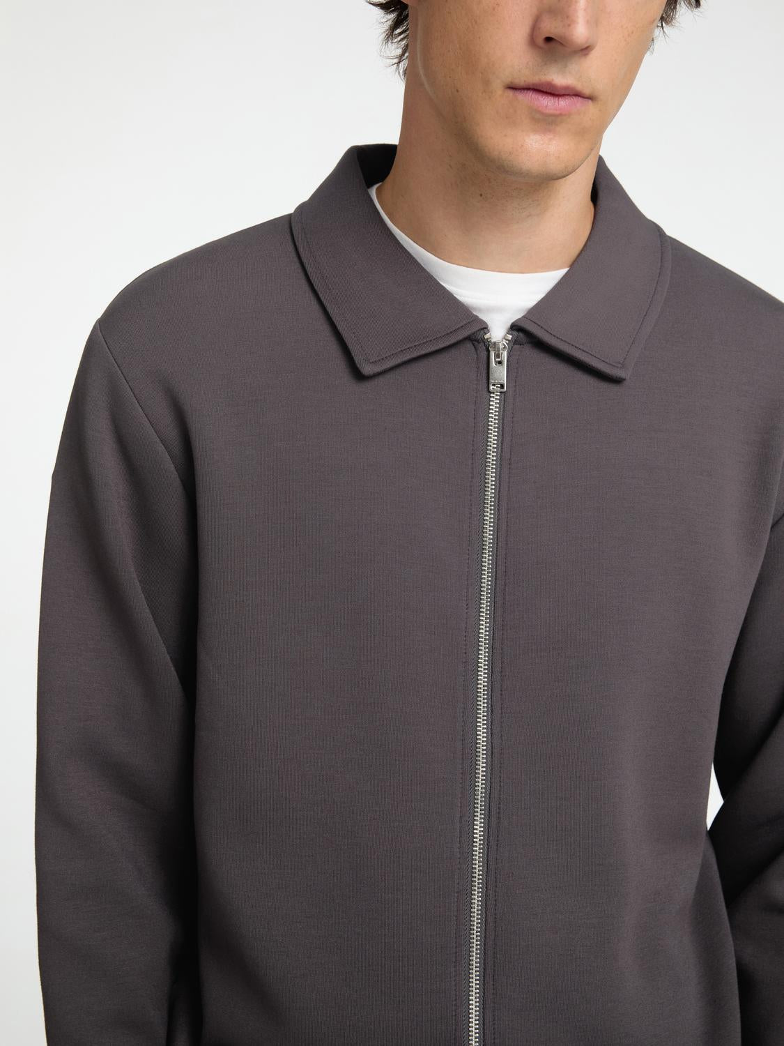 CARDIGAN - Slhemanuel Soft Full Zip Sweat Noos - - Hr Ravn