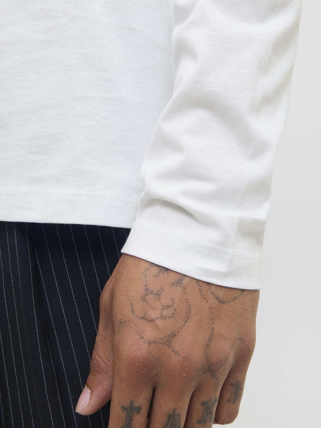 T-shirts - Jjeorganic Basic Tee Ls O-Neck Noos - - Hr Ravn