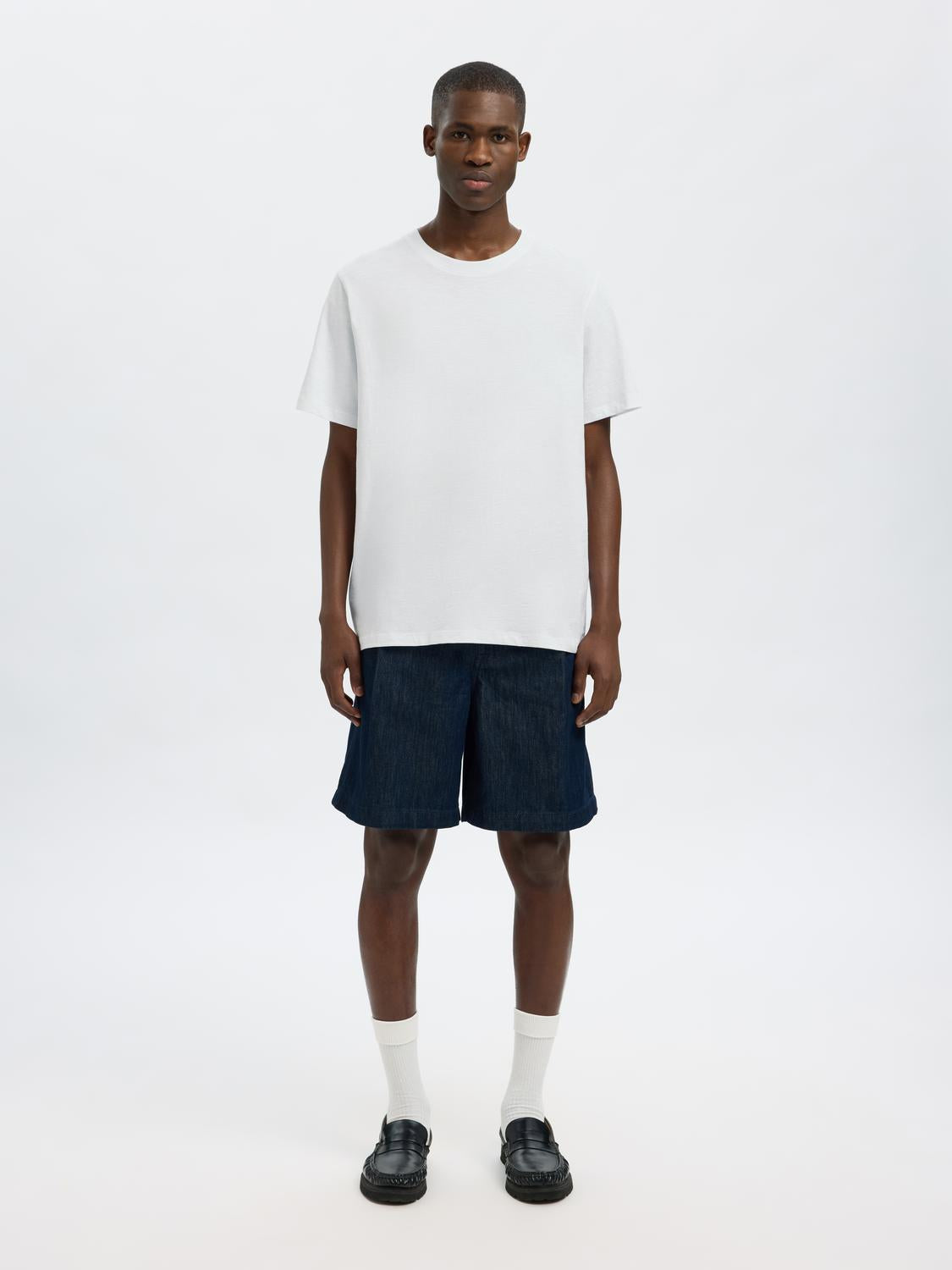 T-SHIRTS - Slhaspen Slub Ss O-Neck Tee Noos - - Hr Ravn