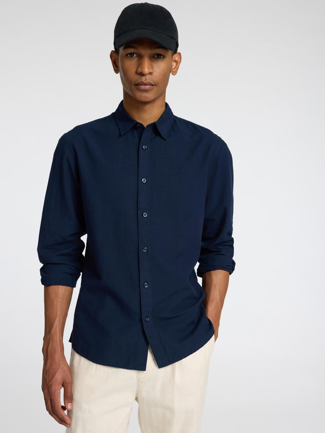 Slhslim-Sun Shirt Ls Noos