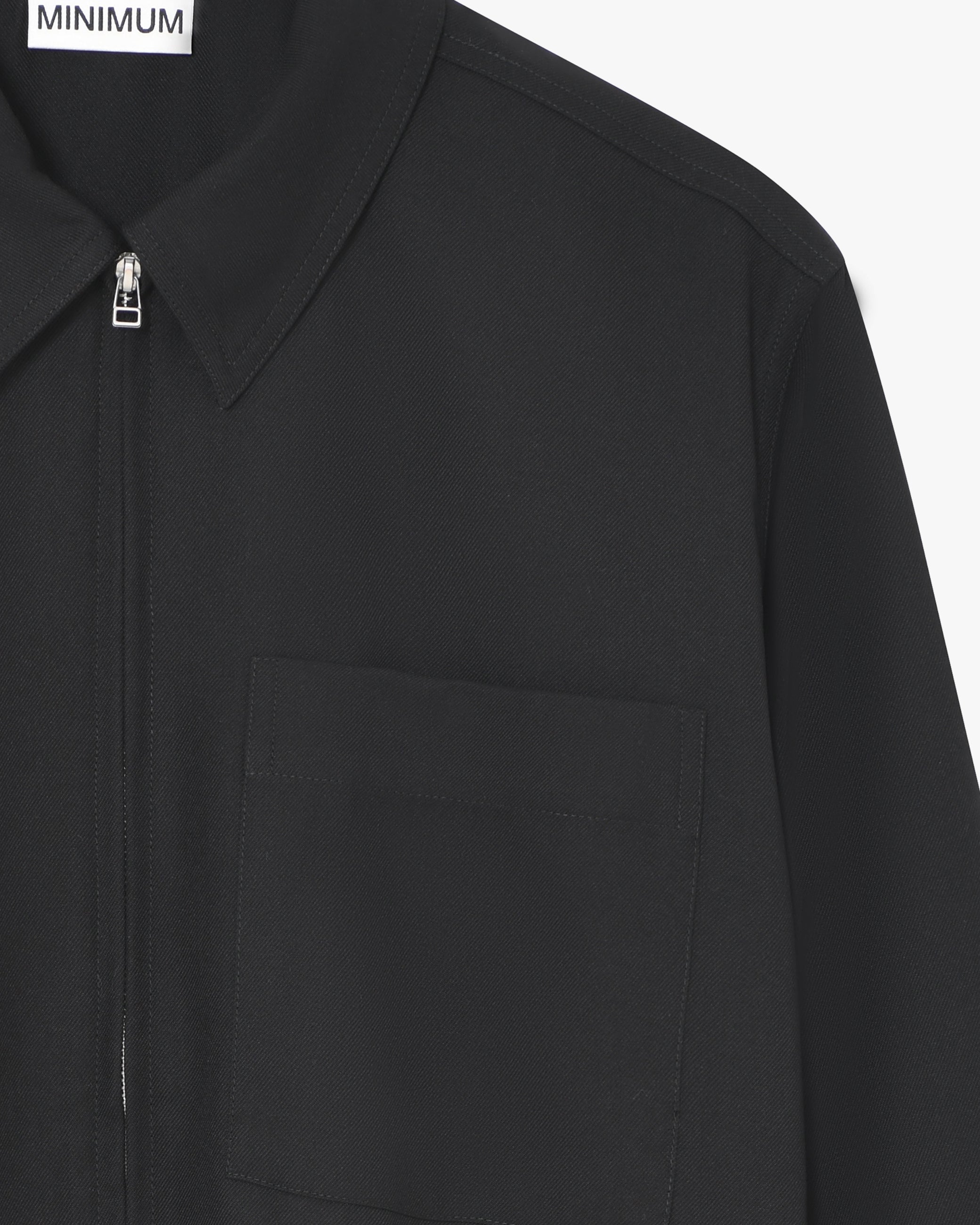 minimum male Nixon Shirt 4527 Long Sleeved Shirt 999 Black