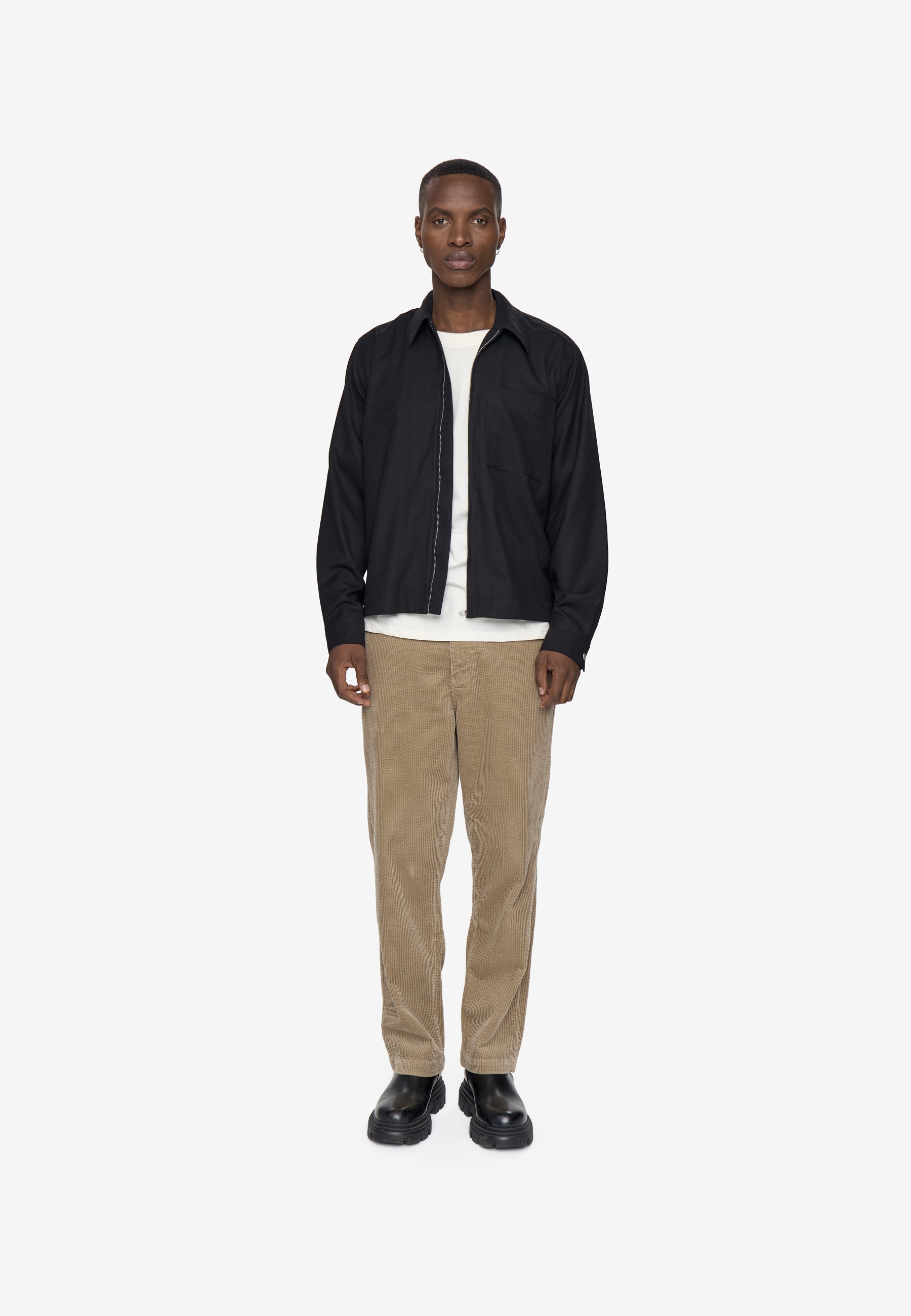 minimum male Nixon Shirt 4527 Long Sleeved Shirt 999 Black