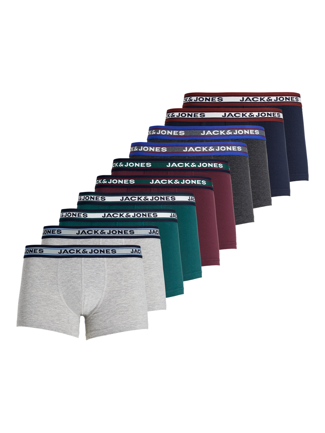 Trunks - Jacsolid Trunks 10 Packs Noos - - Hr Ravn
