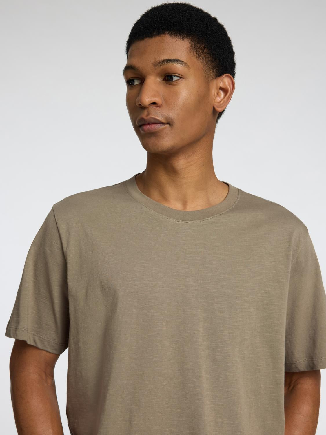 T-SHIRTS - Slhaspen Slub Ss O-Neck Tee Noos - - Hr Ravn