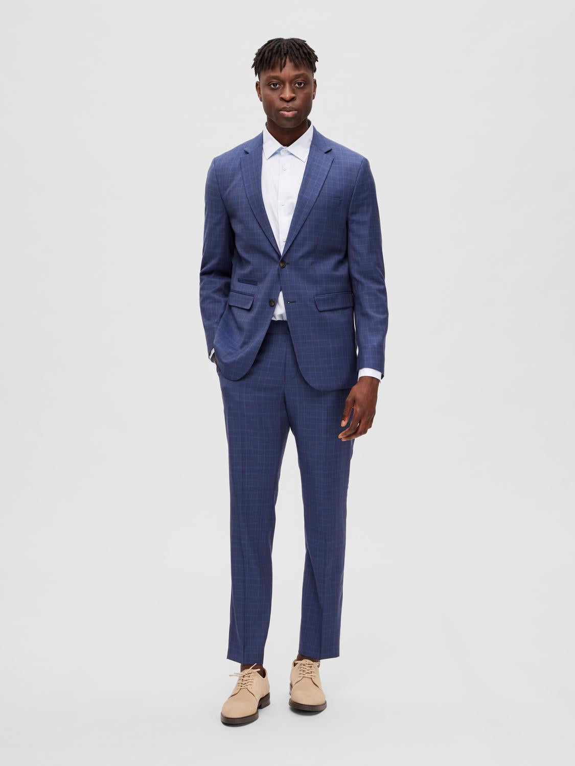 BLAZER - Slhslim-Neil Chk Blz Noos - - Hr Ravn