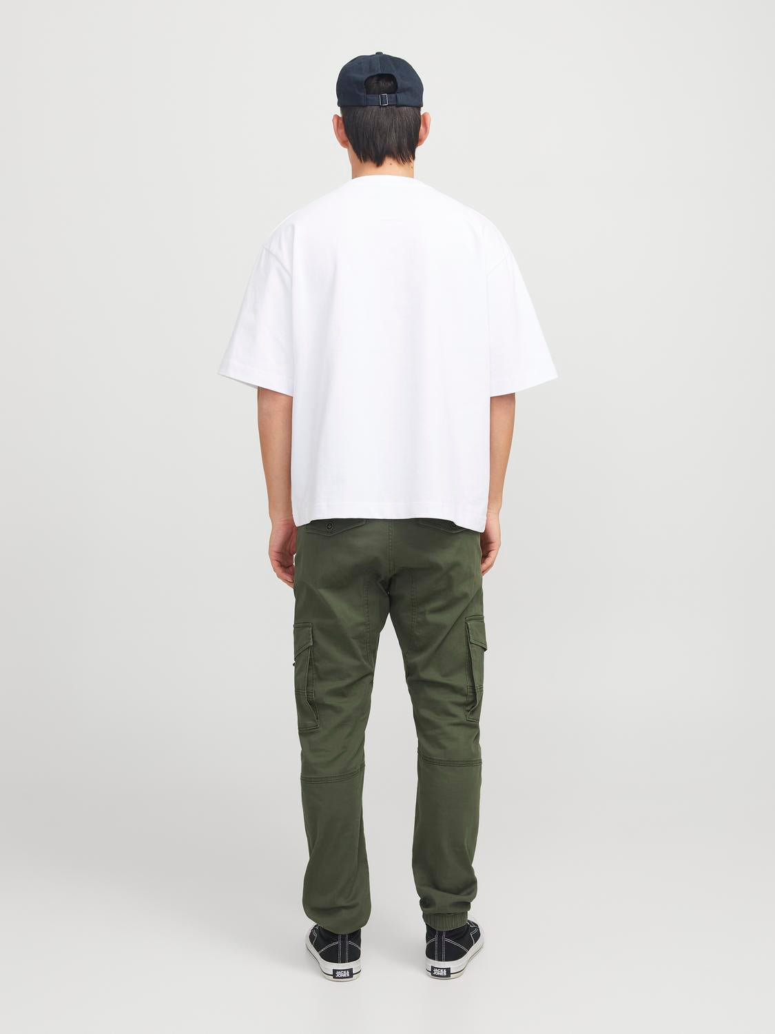 Cargo Pants - Jpstpaul Flake Cargo Olive Night Noos - - Hr Ravn